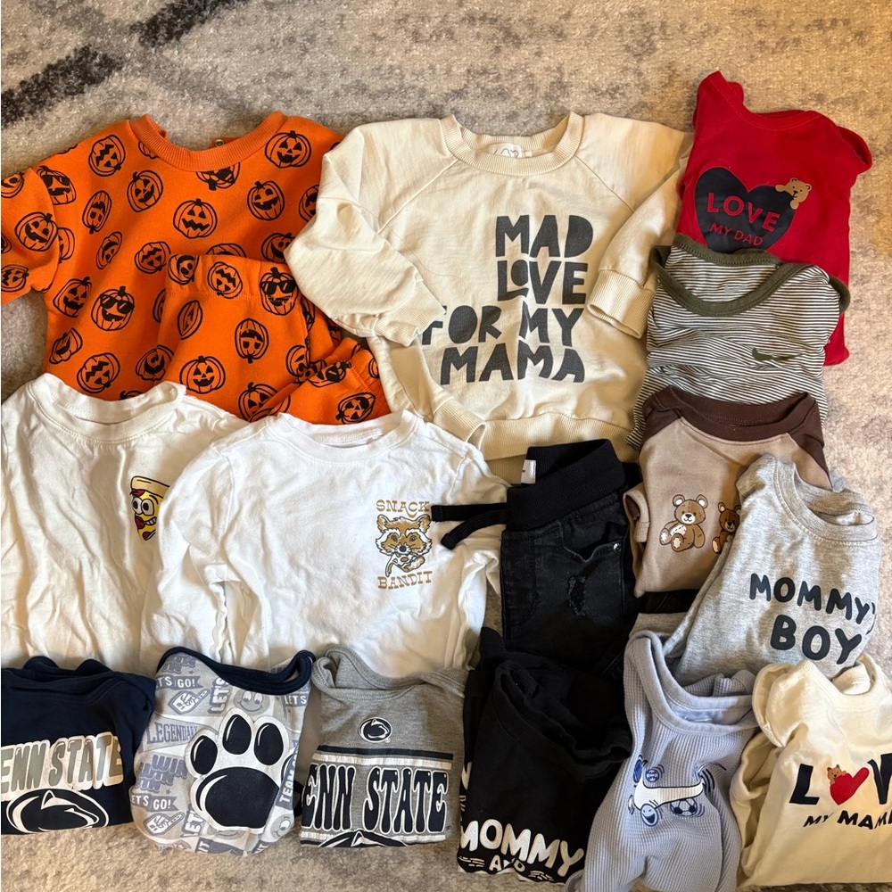 bundle of toddler boy clothes size 18-24 months
